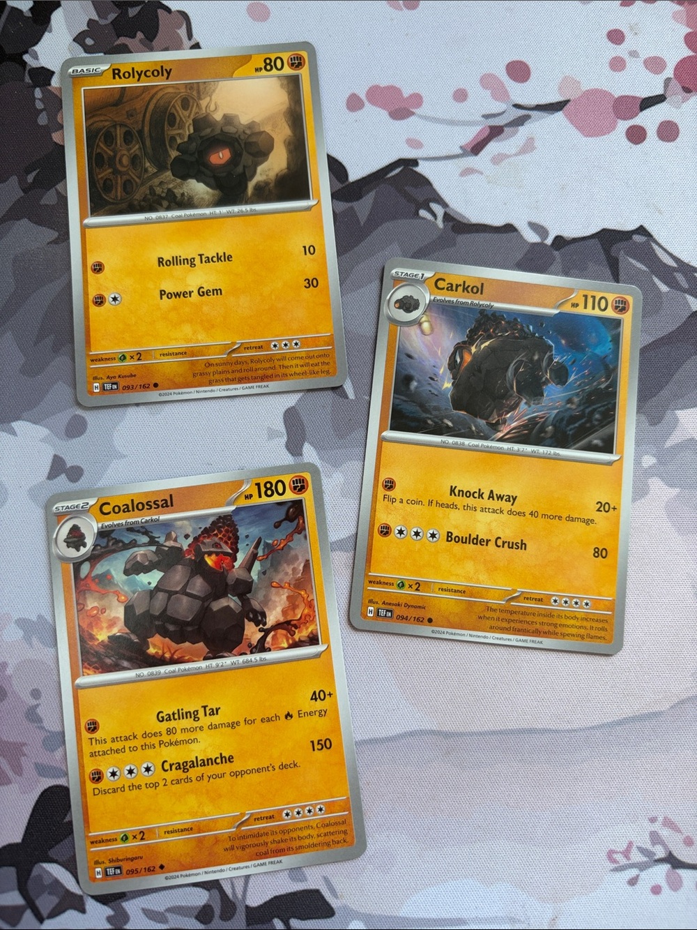 Rolycoly, Carkol, Coalossal Evolution Line Lot | Temporal Forces | ✨5/$25✨